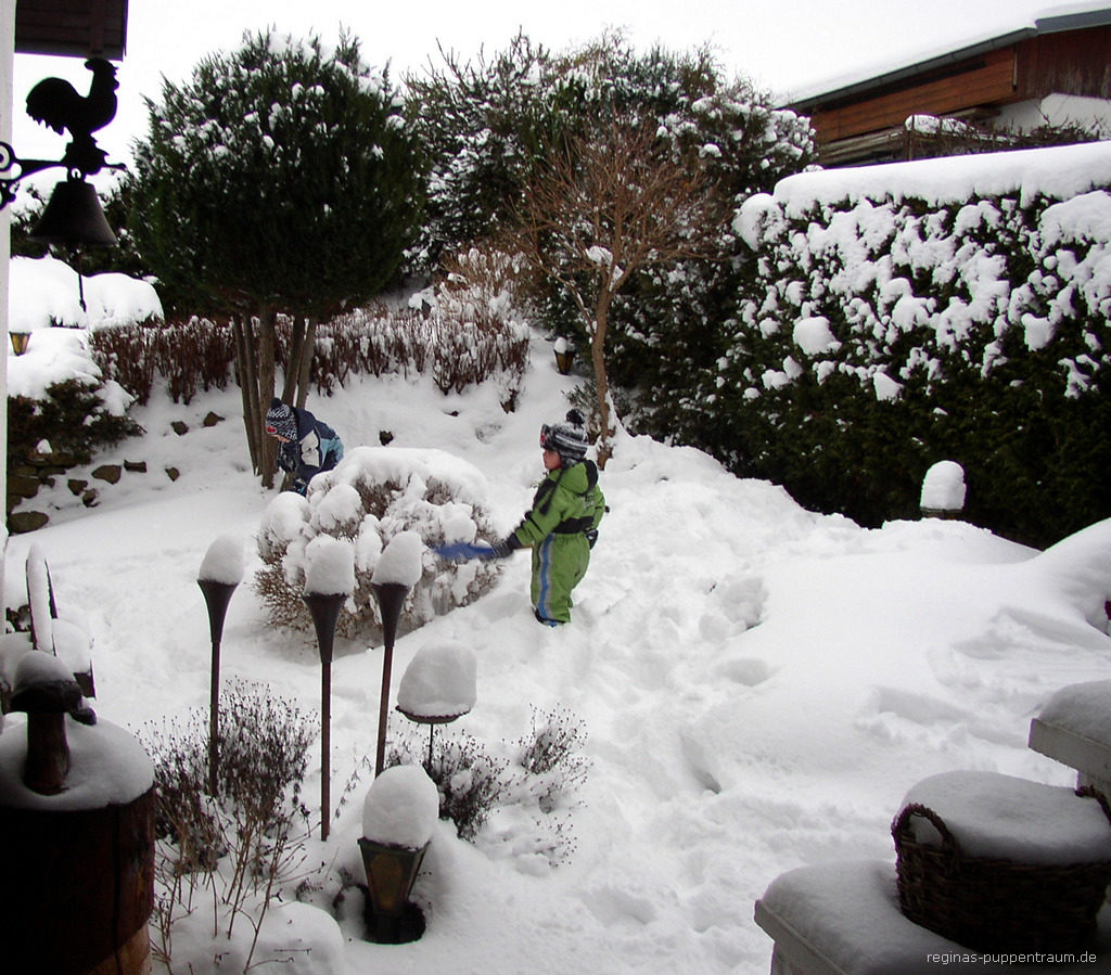 Endlich Schnee... das macht Spaß !