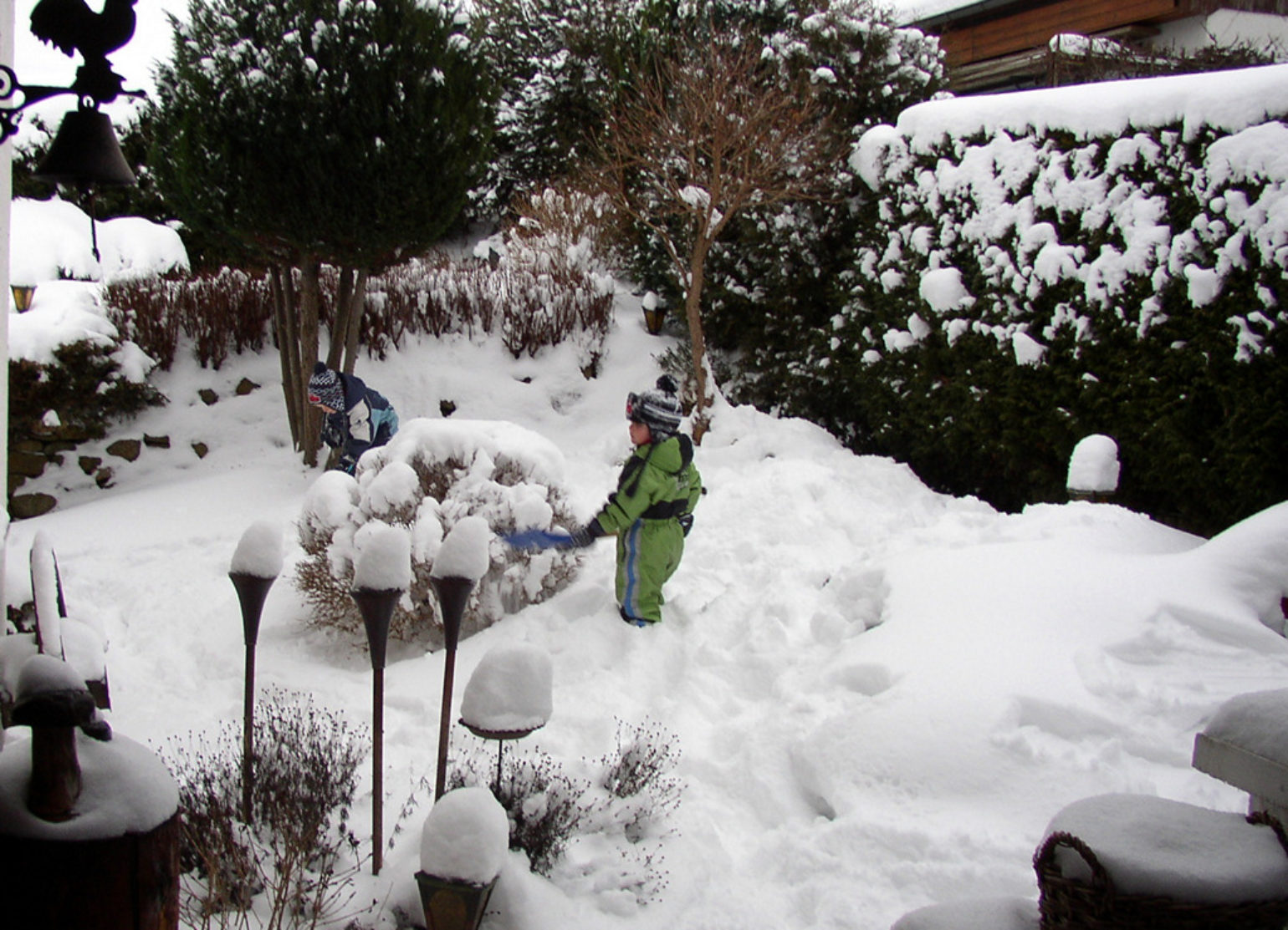 Endlich Schnee... das macht Spaß !